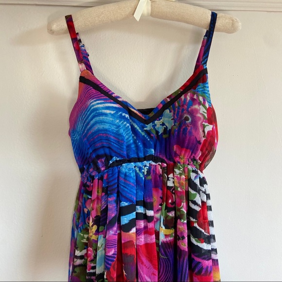 Simon Chang Chiffon Midi-Dress - Picture 4 of 7